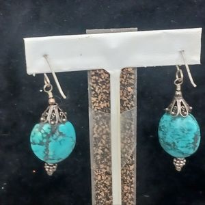 Turquoise stone earrings